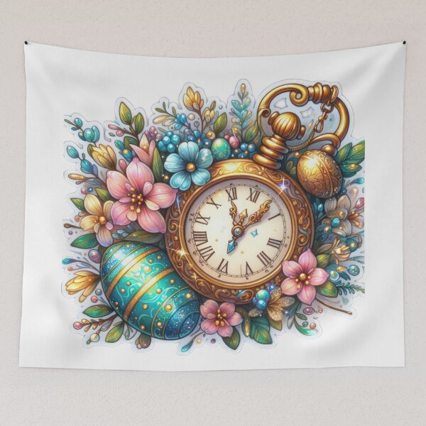 Item preview, gold plated watch Easter cute sticker designed and sold by Expressions-Sel.