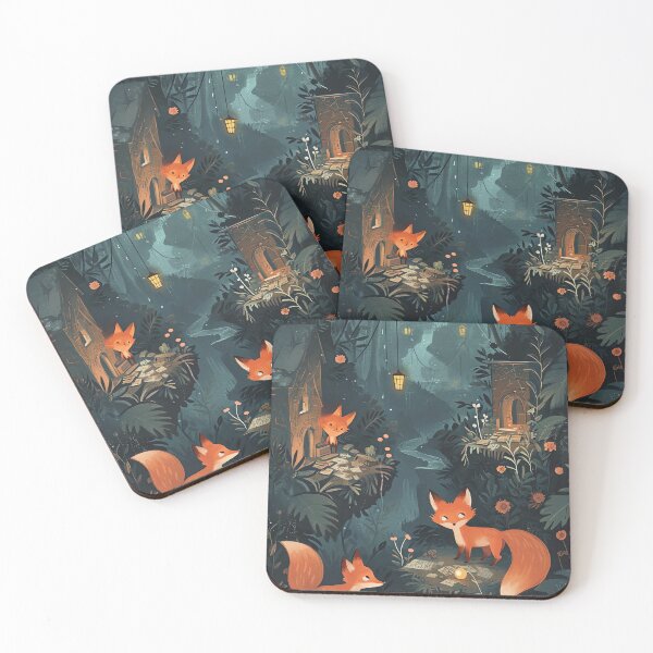 Item preview, Adventurous Foxes Ruin Explorers designed and sold by cute-animals99.
