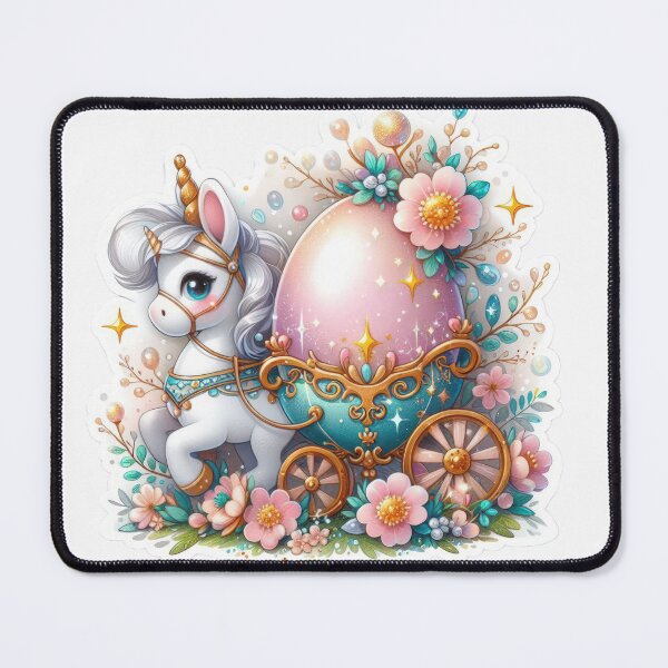 Item preview, unicorn with easter egg Easter cute sticker designed and sold by Expressions-Sel.