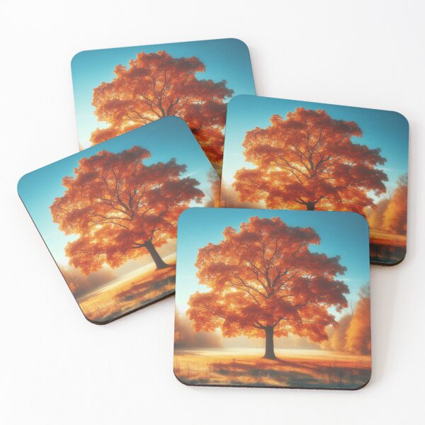 Item preview, Deciduous tree with yellowing foliage in autumn. designed and sold by SynyaStyle.