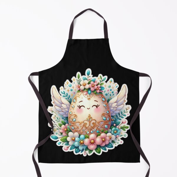 Item preview, easter egg with flowers on head and wings Easter cute sticker designed and sold by Expressions-Sel.