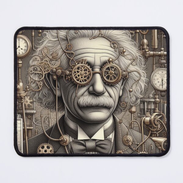 Item preview, Albert Einstein Steampunk designed and sold by sevenmountains.