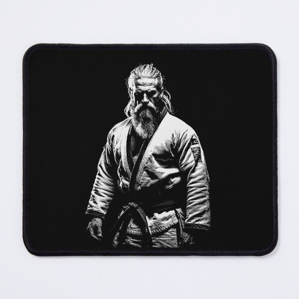 Item preview, Martial Arts Fighter Wearing Traditional Japanese Kimono Dots Art designed and sold by MadeByRobots.