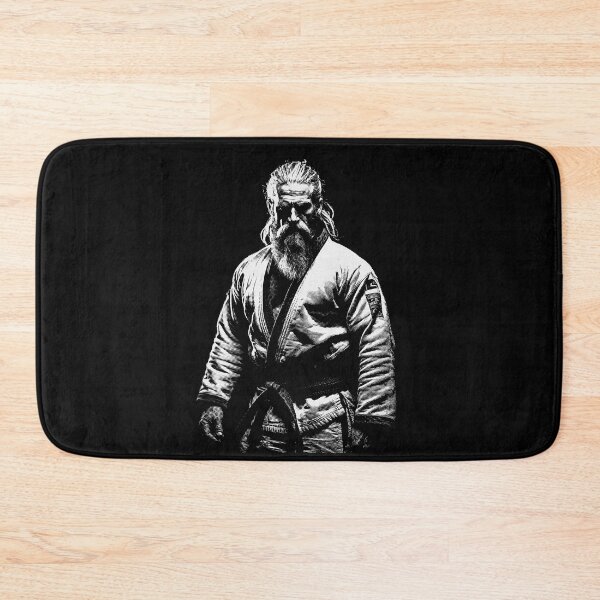 Item preview, Martial Arts Fighter Wearing Traditional Japanese Kimono Dots Art designed and sold by MadeByRobots.