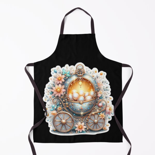 Item preview, silver carriage with easter eggs Easter cute sticker designed and sold by Expressions-Sel.