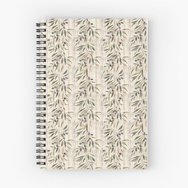 Item preview, Mediterranean Olive Branch Pattern, with Aesthetic Beige and Neutral Stripes, Black Olive Fruits, Militar Deep Green Leaves - Summer Tuscan Country Chic Style, Italian Countryside Estate Home Decor designed and sold by eluxyumdecor.