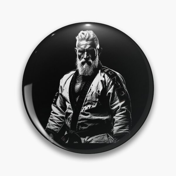 Item preview, Martial Arts Bearded Fighter Wearing Traditional Japanese Kimono Dots Art  designed and sold by MadeByRobots.