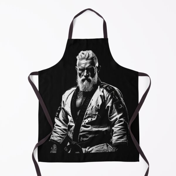 Item preview, Martial Arts Bearded Fighter Wearing Traditional Japanese Kimono Dots Art designed and sold by MadeByRobots.