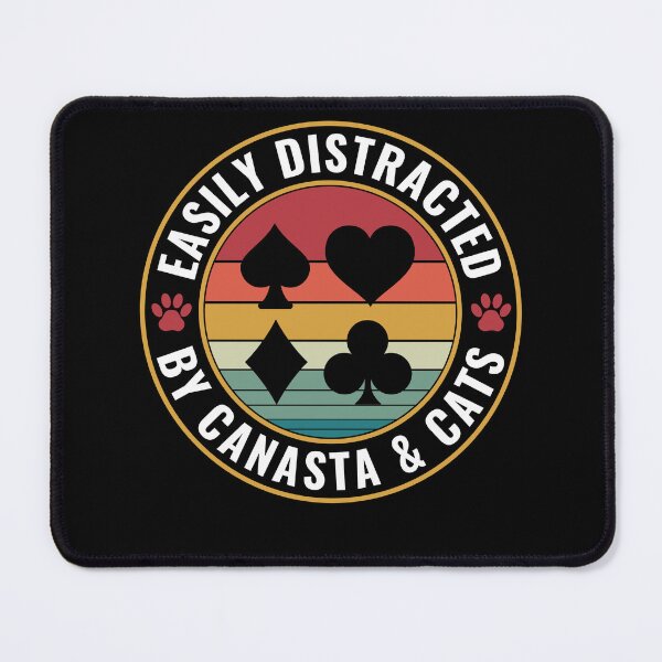 Item preview, Easily distracted by Canasta and Cats Card Game Canasta designed and sold by BlueBerry-Pengu.