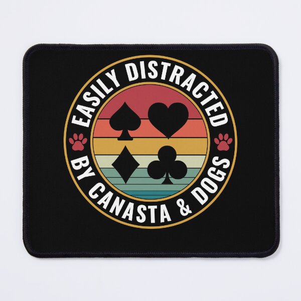 Item preview, Easily distracted by Canasta and Dogs Card Game Canasta designed and sold by BlueBerry-Pengu.