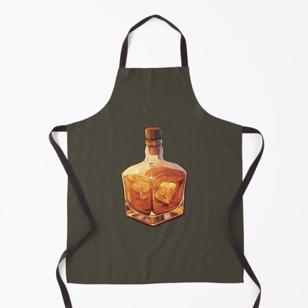 Artikelvorschau, Flasche Whisky mit Eiswürfeln entworfen und verkauft von MadeByHaresShop.