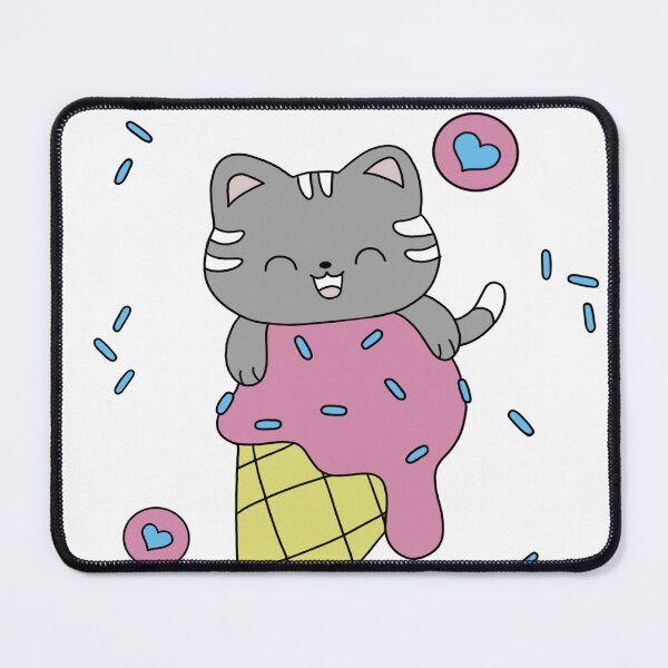 Item preview, Cute cartoon cat inside an ice cream cone designed and sold by Vinson.