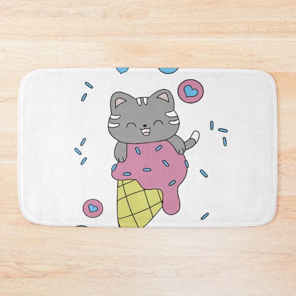 Item preview, Cute cartoon cat inside an ice cream cone designed and sold by Vinson.