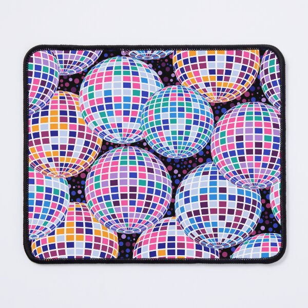 Item preview, Colorful Disco Balls Mirroring the Electric Energy of a Bustling Dance Floor designed and sold by NancyDzines.