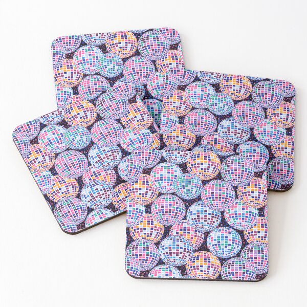 Item preview, Colorful Disco Balls Mirroring the Electric Energy of a Bustling Dance Floor designed and sold by NancyDzines.