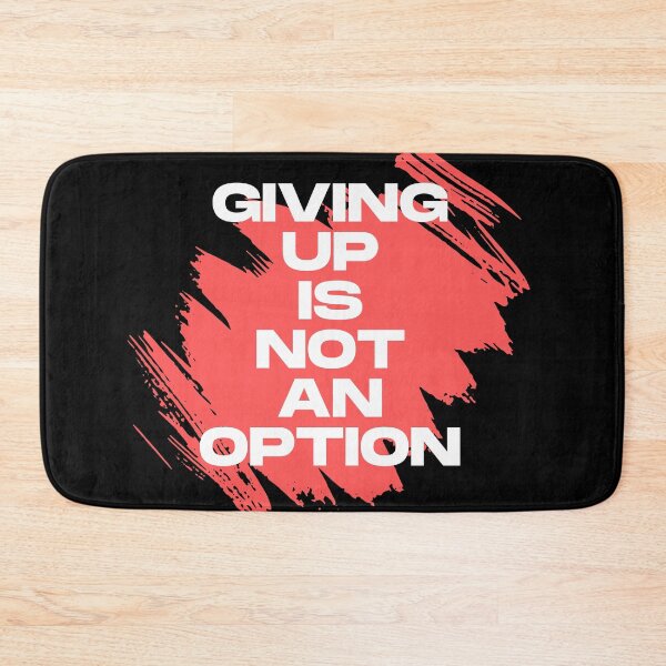 Item preview, Giving Up Is Not an Option: Inspirational Wrestling Typography 2 designed and sold by GoodTripper.