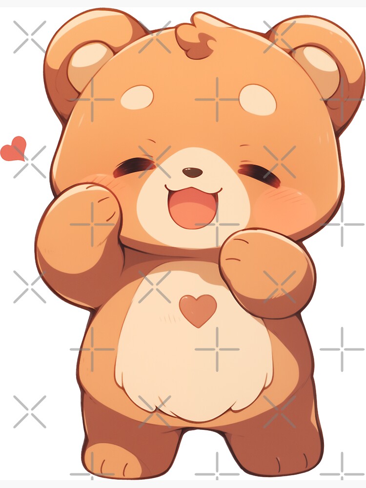 Oso De Peluche Kawaii Dibujo 4,703 Vectores De Stock Y Arte