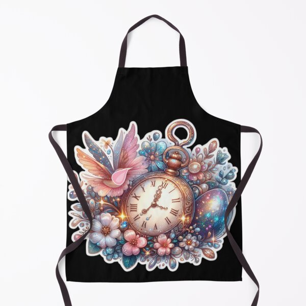 Item preview, clock with colorful flowers Easter cute sticker designed and sold by Expressions-Sel.