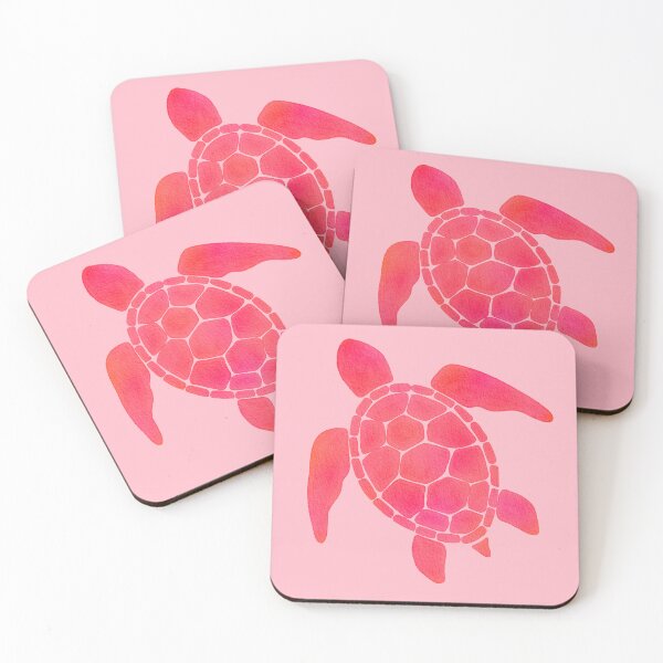 Item preview, Pink Watercolor Turtle designed and sold by art-by-soma.