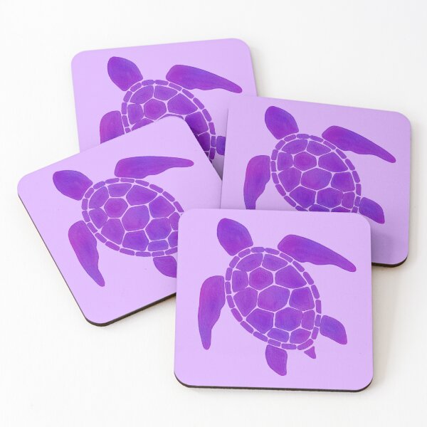 Item preview, Purple Watercolor Turtle designed and sold by art-by-soma.