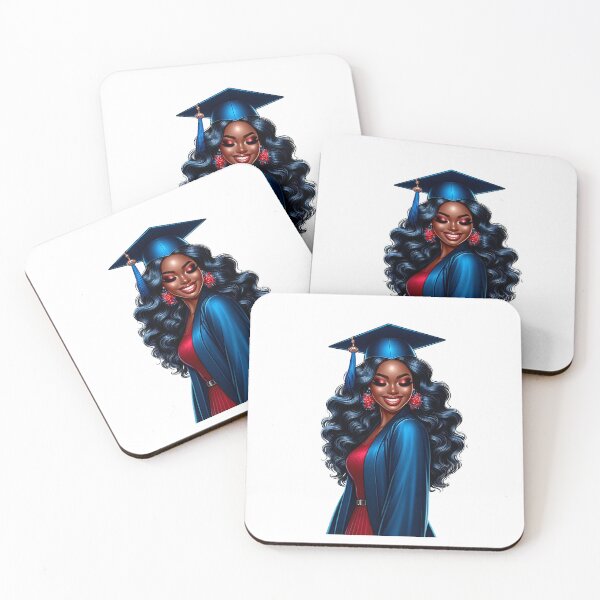 Item preview, Graduation Black Woman, Graduating Girl, Highschool Graduate, College Senior, Black Girl Graduating. designed and sold by gabrielakrall.