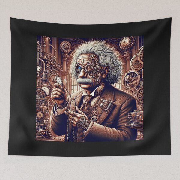 Item preview, Albert Einstein Steampunk  designed and sold by sevenmountains.