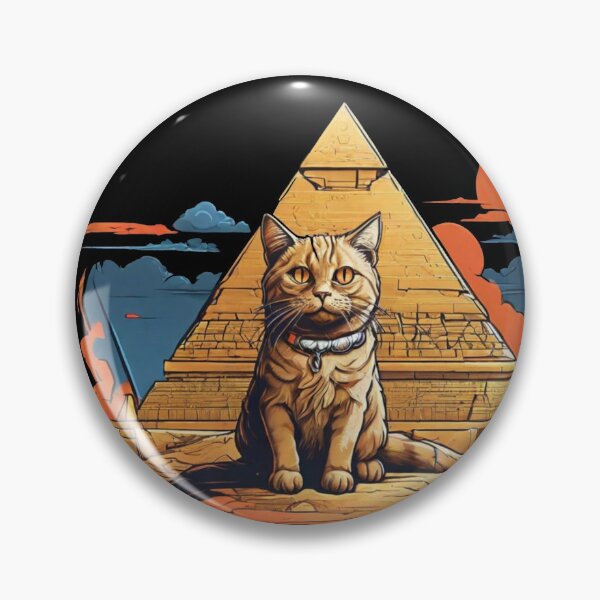 Item preview, cat in front of pyramid designed and sold by Karaz's Animal Kingdom.