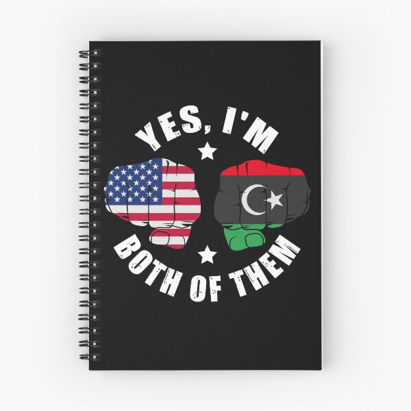 Artikelvorschau, Halb amerikanische, halb libysche Flagge. Ja, ich bin beides. entworfen und verkauft von OX-tright.