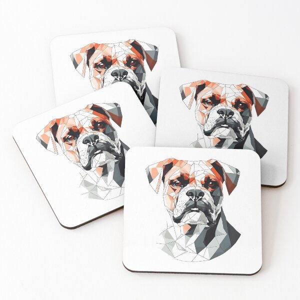Artikelvorschau, Boxerhund (minimalistisches Design) entworfen und verkauft von brindled.