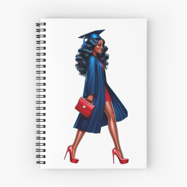 Item preview, Graduate Highschool Black Woman, Graduating Girl, Highschool Graduate, College Senior, Black Girl Graduating. designed and sold by gabrielakrall.