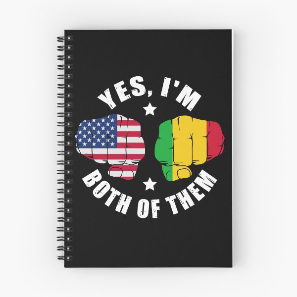 Artikelvorschau, Halb amerikanische, halb malische Flagge. Ja, ich bin beides. entworfen und verkauft von OX-tright.