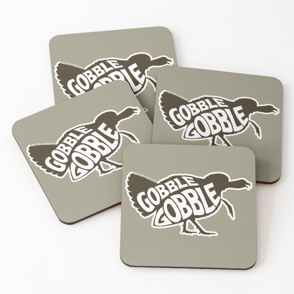 Item preview, Turkey Silhouette, Gobble-Gobble, Brown with White  designed and sold by CraneCreek.