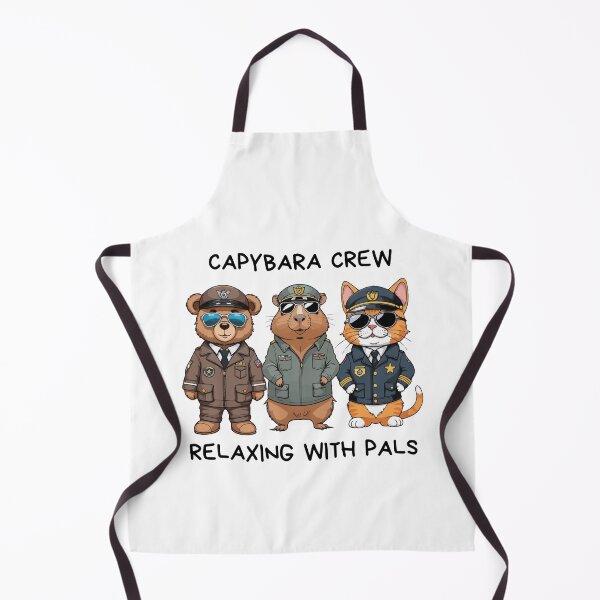 Item preview, CAPYBARA CREW/RELAXING WITH PALS designed and sold by nuevo-arte.
