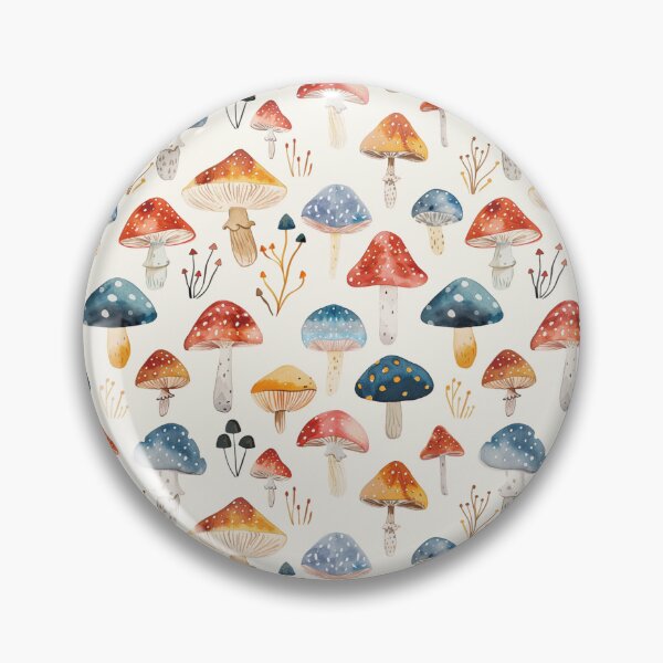 Item preview, Watercolor Mushroom Pattern designed and sold by JenArtish.