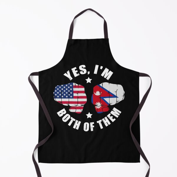 Item preview, Half American Half Nepali Flag Yes I'm Both Of Them designed and sold by OX-tright.