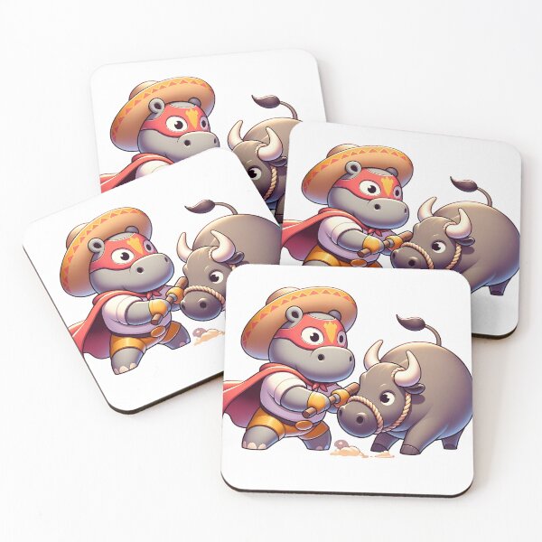 Item preview, Hip Hero: The Super Hippo Tames the Rodeo Bull designed and sold by 0penvimark.