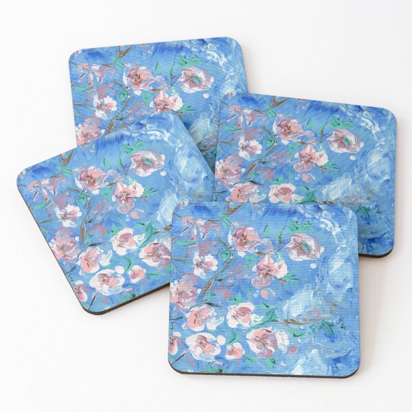 Item preview, Spring Blossoms Paint Pour: Two designed and sold by LymphomaLass.