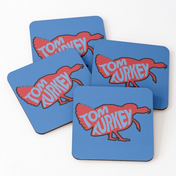 Item preview, Tom Turkey Silhouette and Text, Red with Blue designed and sold by CraneCreek.