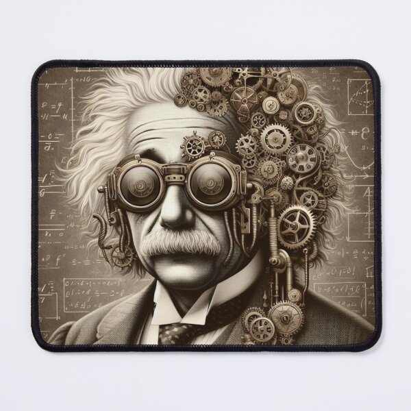 Item preview, Albert Einstein Steampunk designed and sold by sevenmountains.