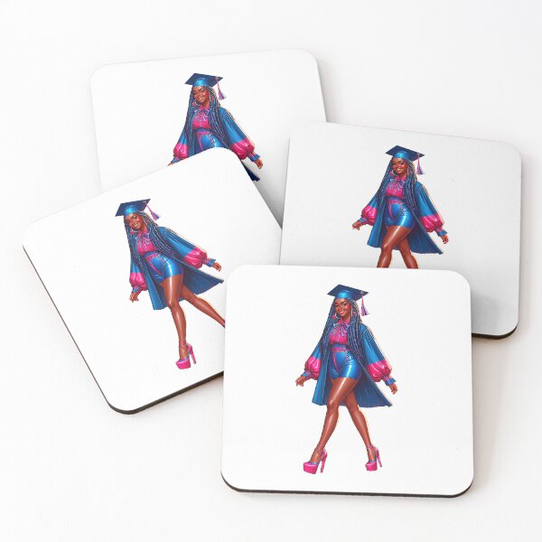 Item preview, Graduate Highschool Afro Woman, Graduating Girl, Highschool Graduate, College Senior, Black Girl Graduating. designed and sold by gabrielakrall.