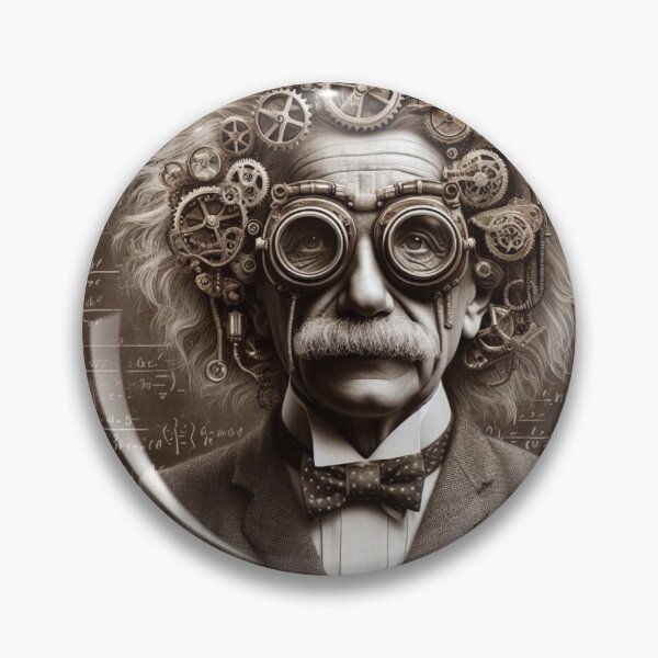 Item preview, Albert Einstein Steampunk  designed and sold by sevenmountains.