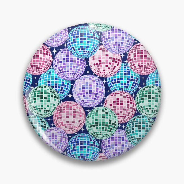 Item preview, Vibrant Colorful Disco Balls Mirroring the Electric Energy of a Bustling Dance Floor designed and sold by NancyDzines.