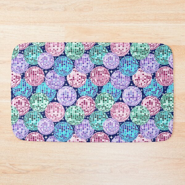 Item preview, Vibrant Colorful Disco Balls Mirroring the Electric Energy of a Bustling Dance Floor designed and sold by NancyDzines.