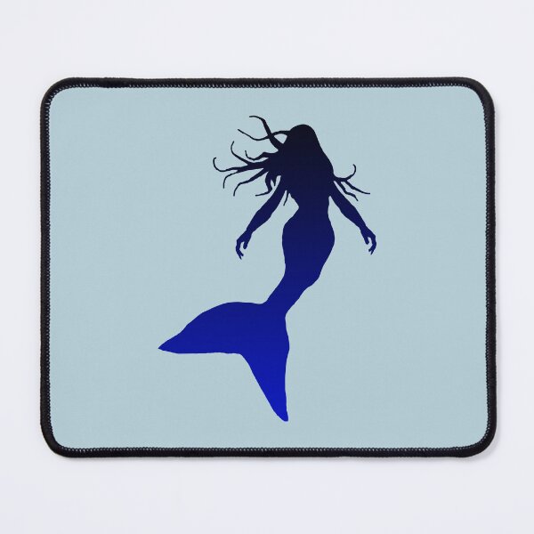 Item preview, Dark Blue Mermaid Silhouette of Mermaid Swimming designed and sold by Beachy.