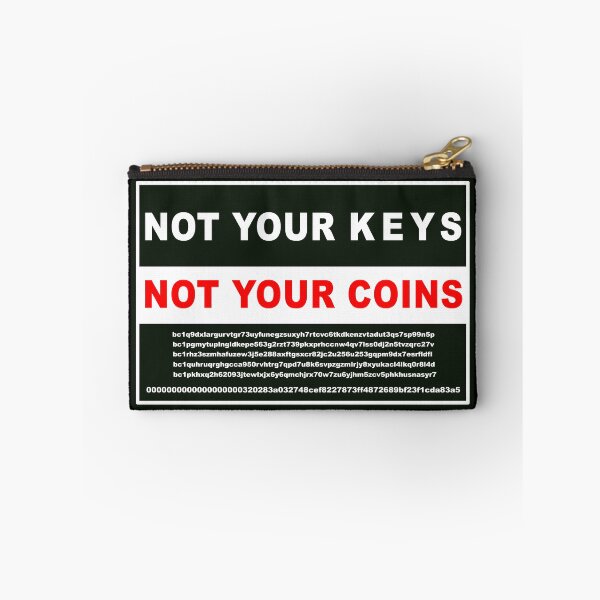 Item preview, Bitcoin Not your Keys, Not your Coins designed and sold by RoyalTarget.