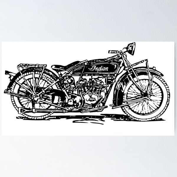 Item preview, Motorcycle Print, Indian Motorcycle designed and sold by LimitedClassic.