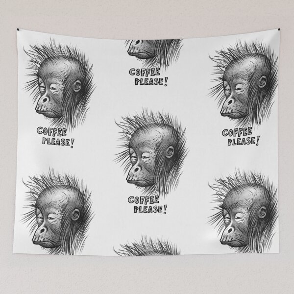 Item preview, Coffee, coffee please, sleepy monkey designed and sold by noico.