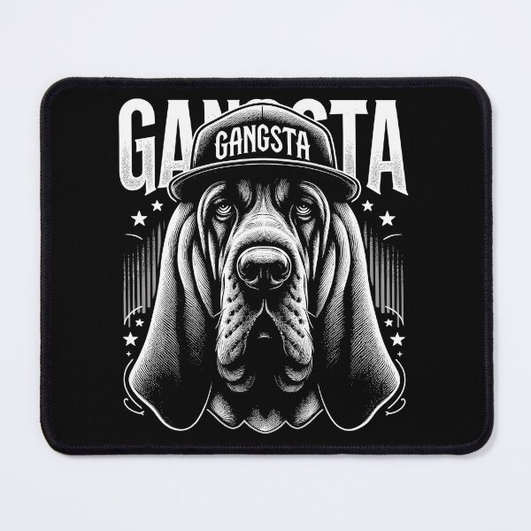 Item preview, Bloodhound Gangsta Gangster Dog Gift designed and sold by Pineapple-Tree.