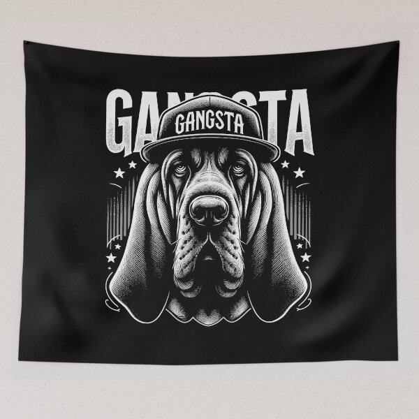 Item preview, Bloodhound Gangsta Gangster Dog Gift designed and sold by Pineapple-Tree.