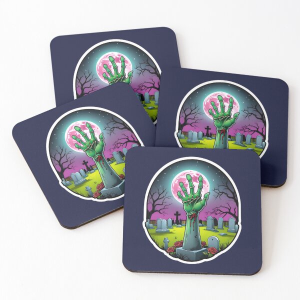 Item preview, Zombie Hand Cemetery With A Full Moon designed and sold by TheArtOfPat.